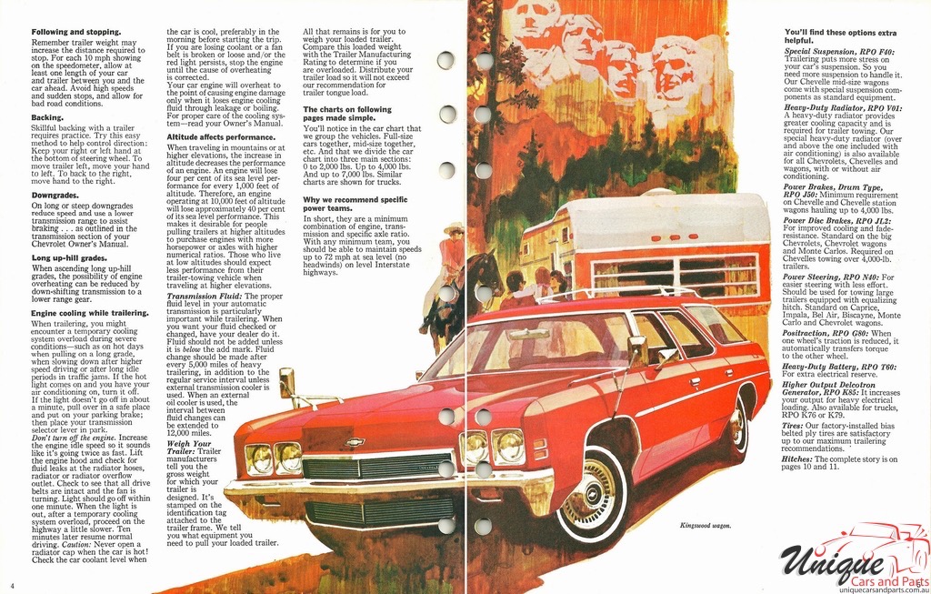1972 Chevrolet Trailering Guide Page 1